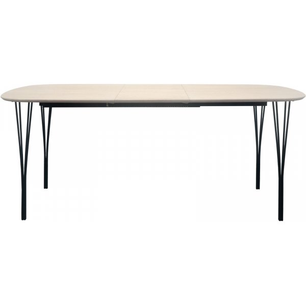 Table à manger Jar 140 cm - Placage chêne pigmenté blanc Table à manger Jar 140 cm - Placage chêne pigmenté blanc
