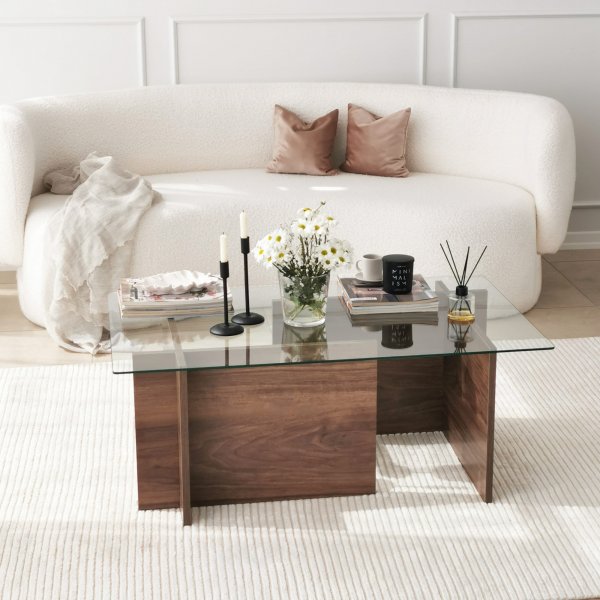 Table basse Escape 105x65 cm - Noyer Table basse Escape 105x65 cm - Noyer