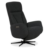 Comfort lyx reclinerfåtölj (2 el-motorer) inbyggt fotstöd - Mörkgrått tyg Comfort lyx reclinerfåtölj (2 el-motorer) inbyggt fotstöd - Mörkgrått tyg