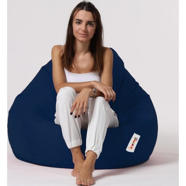 Pouf premium - Bleu fonc