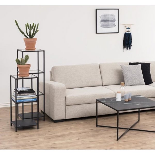 Seaford hylla 120 cm - Svart Seaford hylla 120 cm - Svart