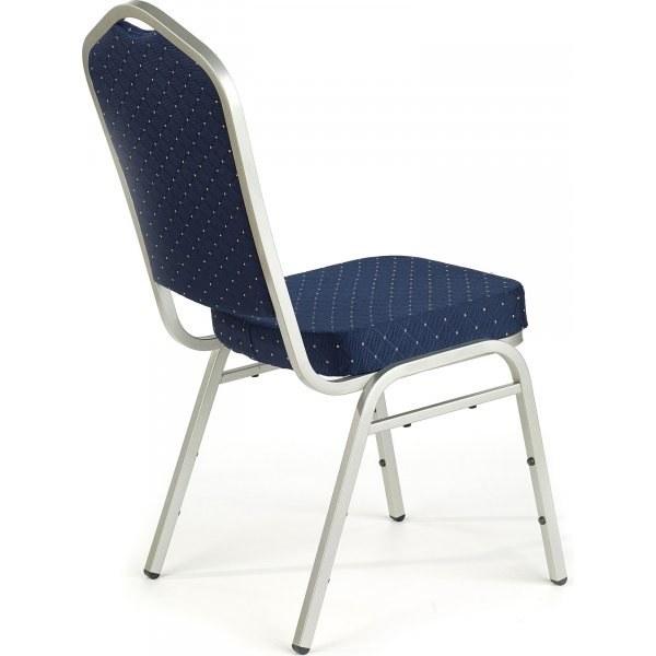 Chaise empilable Arlo avec revêtement bleu Chaise empilable Arlo avec revêtement bleu