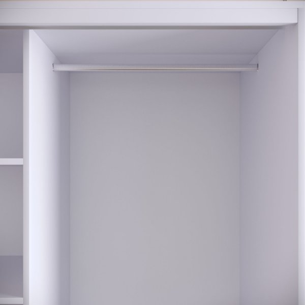 Armoire Martin 150 cm - Marbre blanc/or Armoire Martin 150 cm - Marbre blanc/or