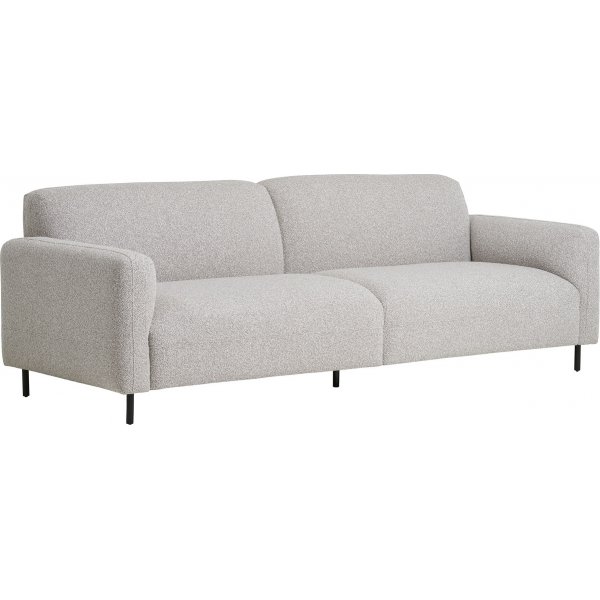 Canap 3 places Salvador - Boucl gris clair