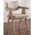 Fauteuil Sara - Blanchi + Pieds de meubles