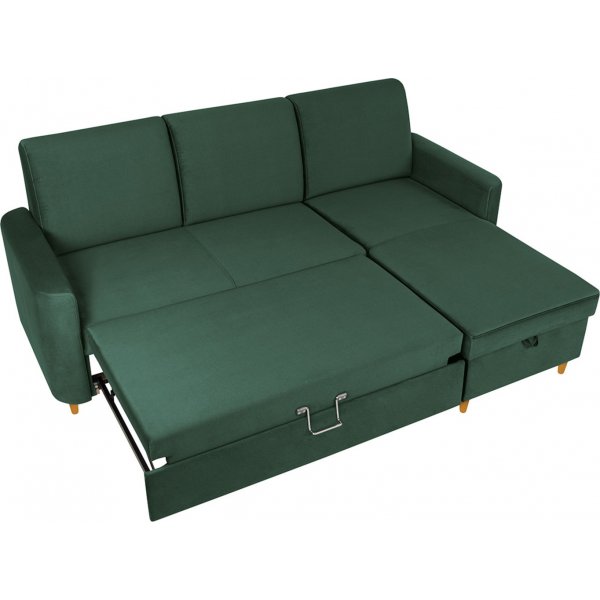 Le canapé lit à lattes - Vert Le canapé lit à lattes - Vert