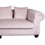 Chesterfield Sir Nelson XL 362 cm - Rosa sammet