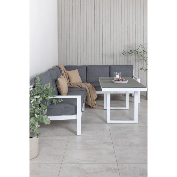 Groupe de canapés d'angle Barcelona - Blanc Groupe de canapés d'angle Barcelona - Blanc