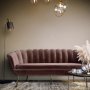 3-sits soffa i brun sammet - Kingsley