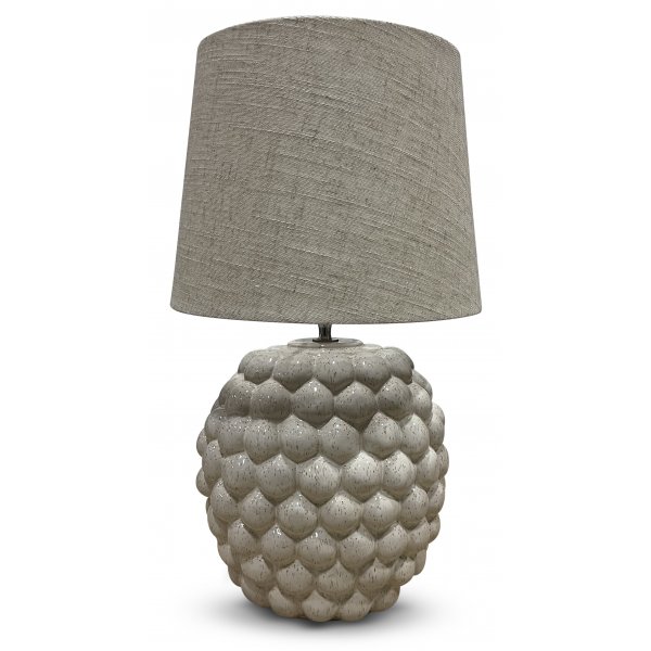 Big Bouble lampfot H32 cm - Vintervit (Glansig)