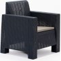 Aksu loungegrupp med 2-sits soffa - Antracit