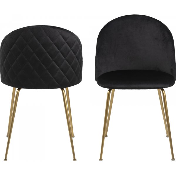 Louise matstol - Svart/mässing Louise matstol - Svart/mässing