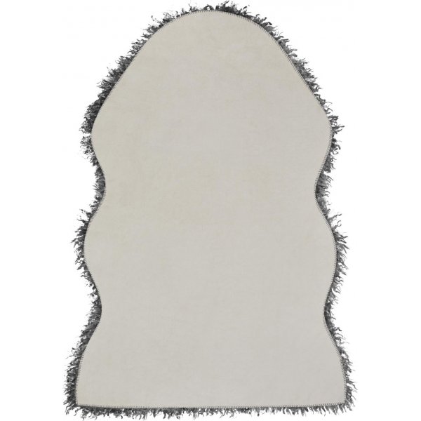 Wolachtig imitatiebont Grijs - 60 x 90 cm