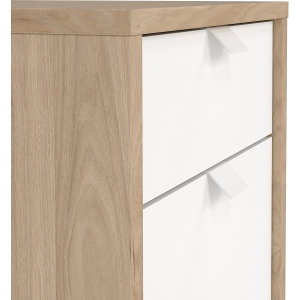 Foyer tiroir  enseigne - Blanc/hickory