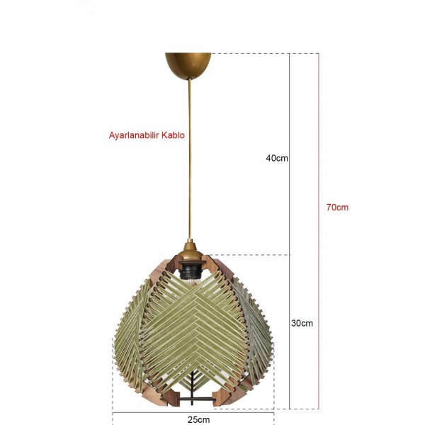 Folio taklampa - Ljusgrön Folio taklampa - Ljusgrön
