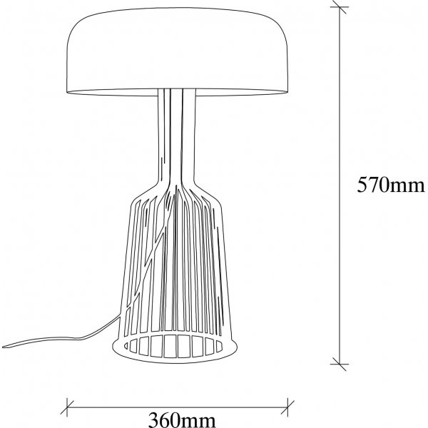 Lampe de table Fellini - Noir/or Lampe de table Fellini - Noir/or