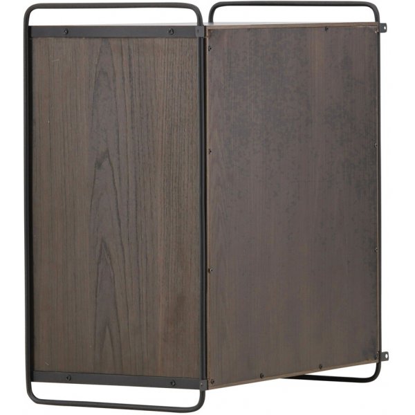 Paris wandkast 68 x 60 cm - Zwart/Mocca