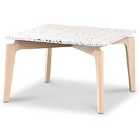 Terrazzo soffbord 75x75cm - Cosmos Terrazzo & underrede white washed oak Terrazzo soffbord 75x75cm - Cosmos Terrazzo & underrede white washed oak