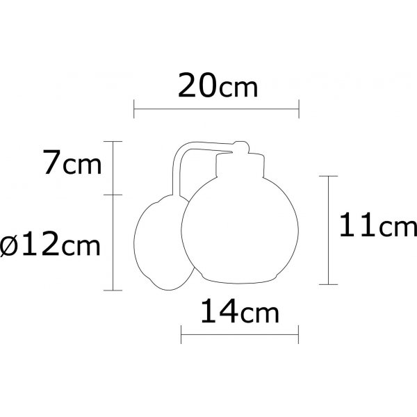 Anny wandlamp N-376 - Zwart