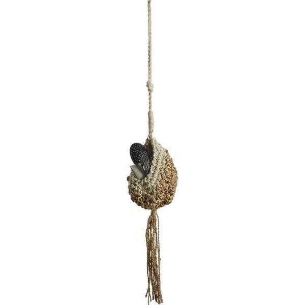 Amara ampel 20 x 20 cm - Jute/Creme Amara ampel 20 x 20 cm - Jute/Creme