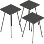 Luiz tafel 29 x 29 cm - Antraciet