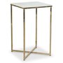 Palasso Lampbord 40 x 40 cm - Mssing / Ljus marmorering