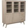 Marte vitrinskp 140 cm - Ek