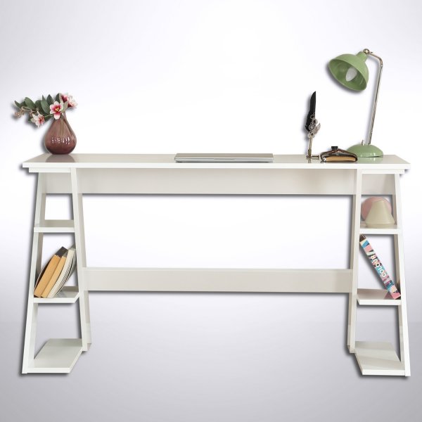 Lungo skrivbord 140 x 60 cm - Vit Lungo skrivbord 140 x 60 cm - Vit