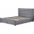 Cadre de lit creux en orme gris avec rangement 180 x 200 cm + Kit d\\\'entretien des meubles pour textiles