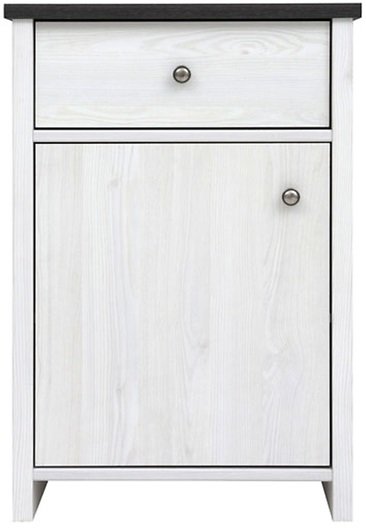 Salvador sngbord - Vit bets / svart bets