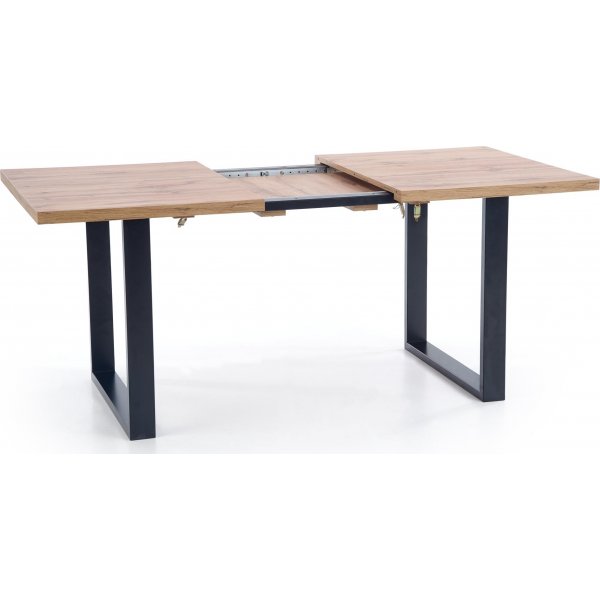 Table  manger Kasady 160-210 cm - Chne Wotan/noir