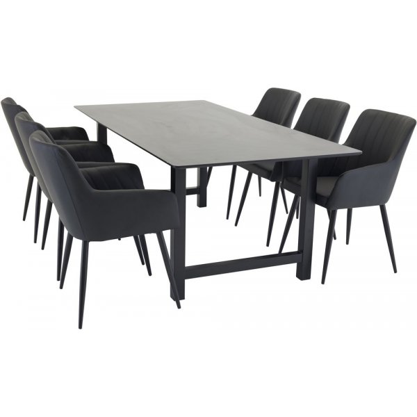 Gällivare matbord 220 cm - Svart Gällivare matbord 220 cm - Svart