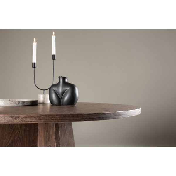 Bootcut matbord Ø110 cm - Valnöt Bootcut matbord Ø110 cm - Valnöt