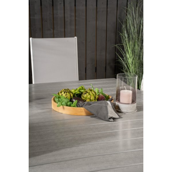 Levels utematgrupp med 6 st Break stolar - Grå/Vit Levels utematgrupp med 6 st Break stolar - Grå/Vit