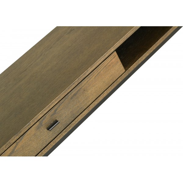 Regal TV-bnk 180 cm - Brunlackerad ekfanr