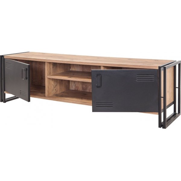 Cosmo Rex TV-bänk - Furu/svart Cosmo Rex TV-bänk - Furu/svart