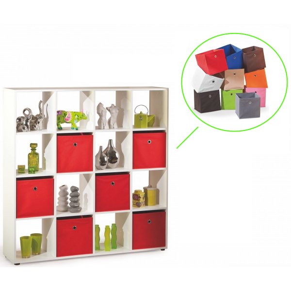 Melany boekenkast 16 - Wit