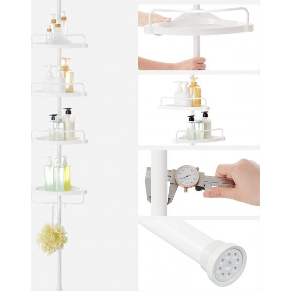 Étagère de douche Abarema - Blanc Étagère de douche Abarema - Blanc