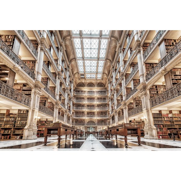 Glastavla - Library - 120x80 cm