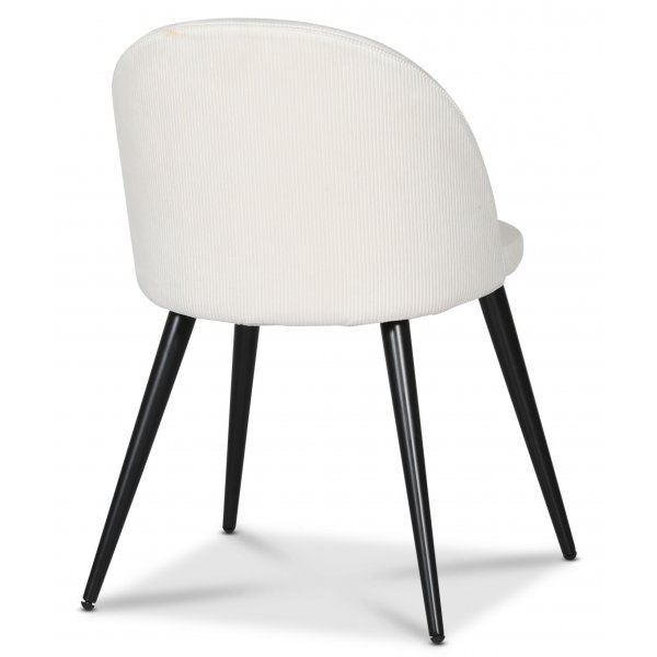 Eetkamerstoel Alice - Beige corduroy + Stoel kussen