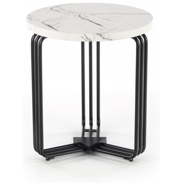 Table basse Tisvilde Ø40 cm - Marbre blanc/noir Table basse Tisvilde Ø40 cm - Marbre blanc/noir