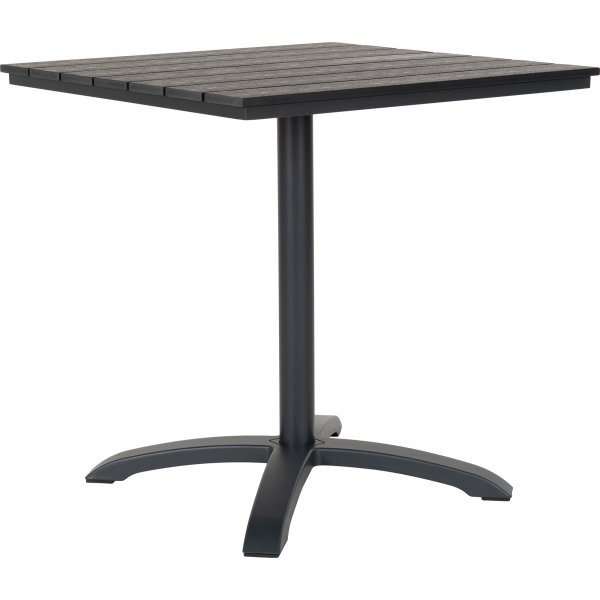 Utebord 70 x 70 cm - Grå/svart Utebord 70 x 70 cm - Grå/svart