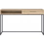 Gamla konsolbord 130,5 x 45,5 cm - Ek/grafit