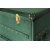 Petit koffert med förvaring och spegel - Mörkgrön / Mässing