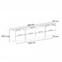 TV-b�nk Lorensa 180 cm - Travertin