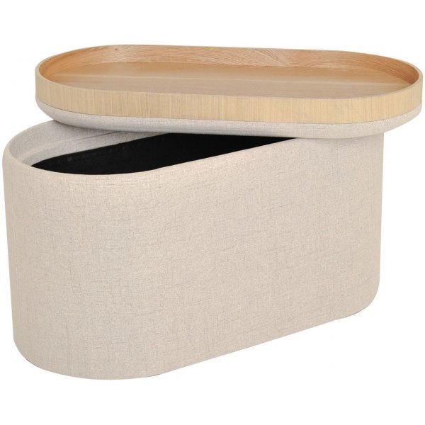 Pouf Maiko ovale - Beige