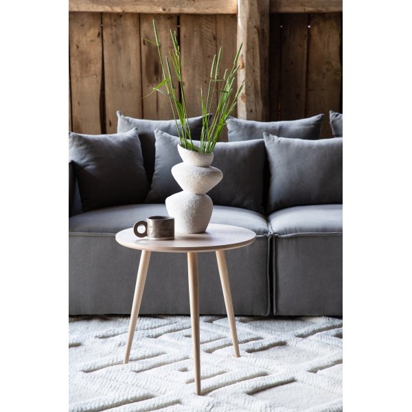 Table d\\\'appoint Askim Ø48 cm - Blanchi Table d\\\'appoint Askim Ø48 cm - Blanchi