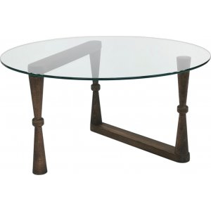 Table basse Yuvarlak 80 cm - Noyer