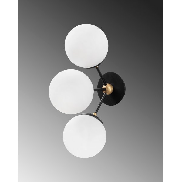 Gondola wandlamp 3021 - Zwart/wit