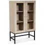 Carl vitrinskp lgt (Highboard) - Whitewash + Mbeltassar